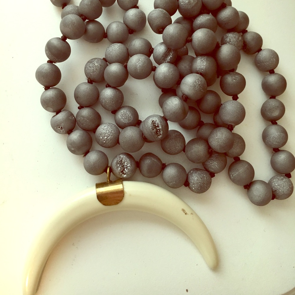 Handmade beaded boutique necklace